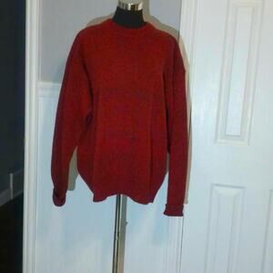 Vintage Shetland 100% Wool Heather and Tweed Crew XL